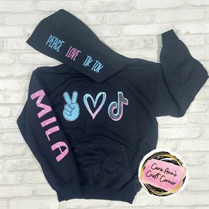 Kids tik tok discount sweatshirt